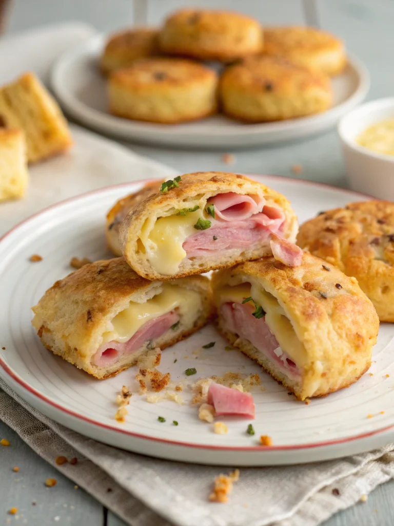 Cookies Salés au Jambon et Fromage