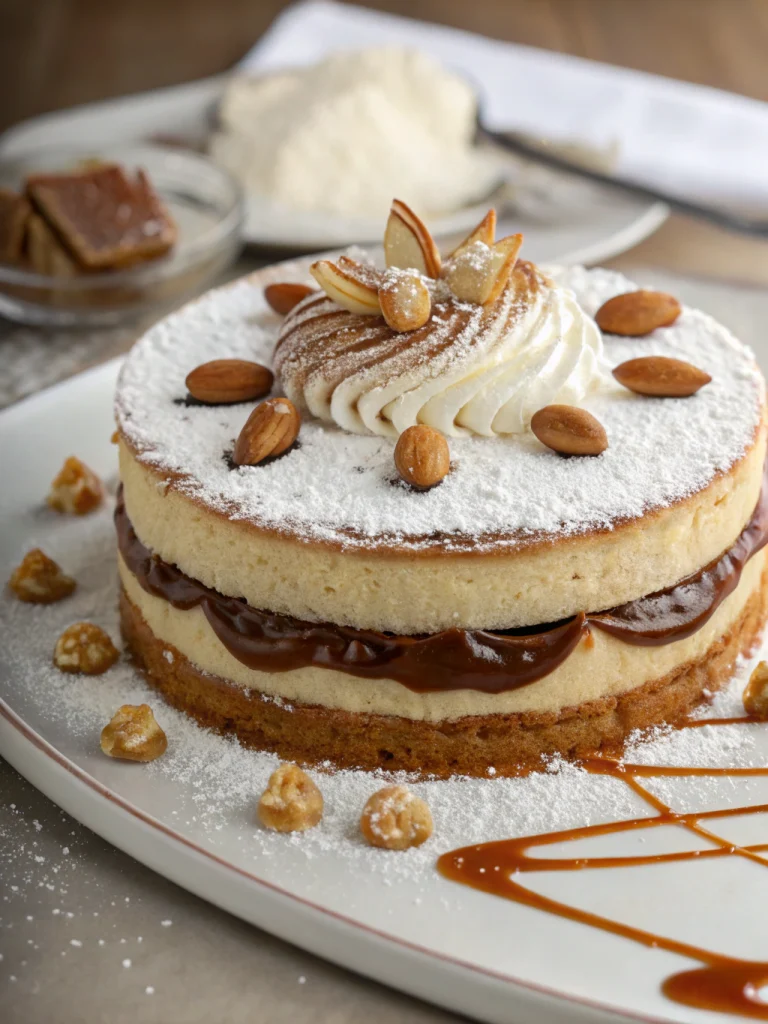 Dacquoise Délicieuse à la Crème Pralinée