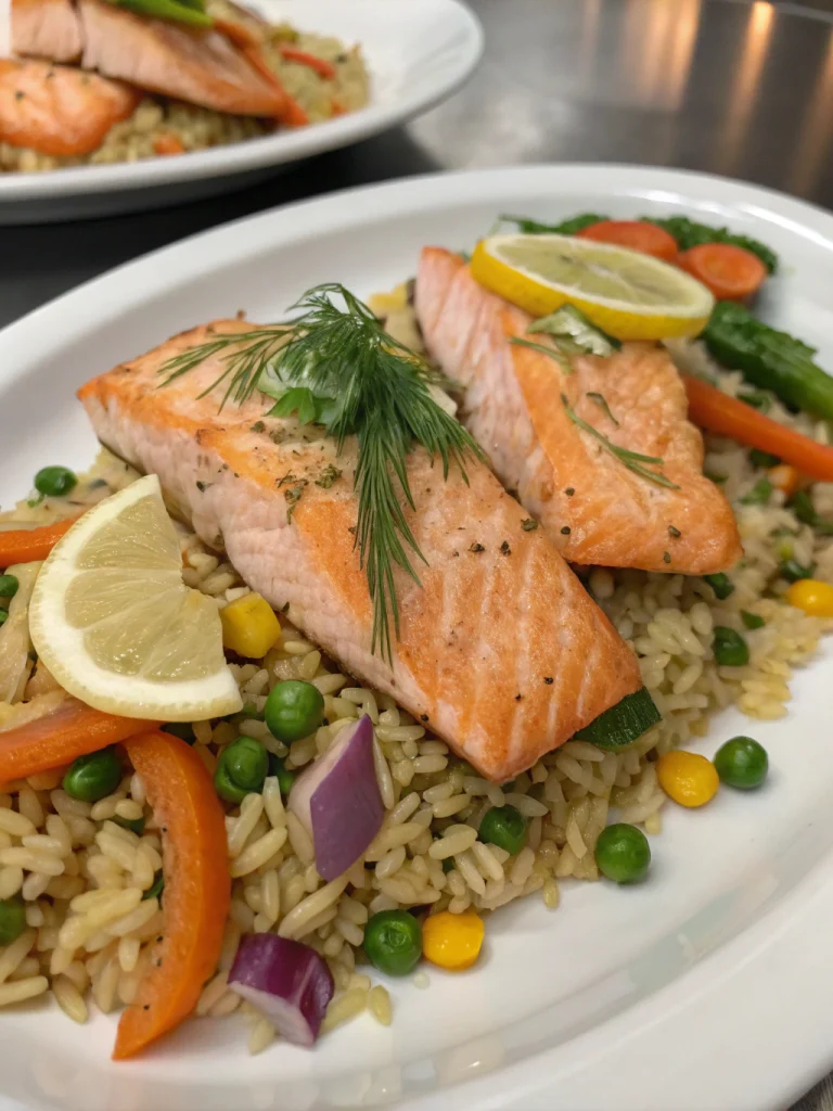 Riz Sauté au Saumon