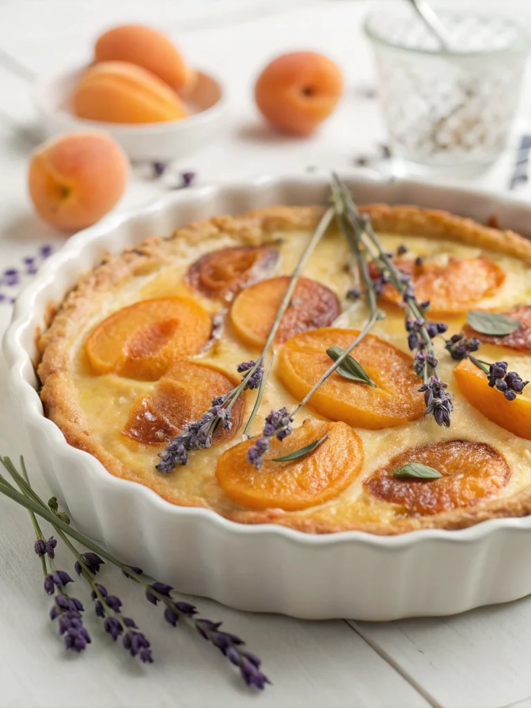 clafoutis abricots lavande