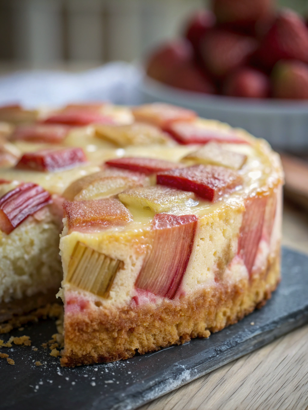 Gâteau à la Rhubarbe