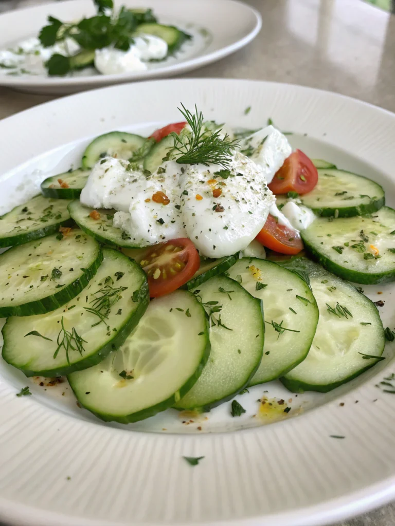 salade concombre yaourt