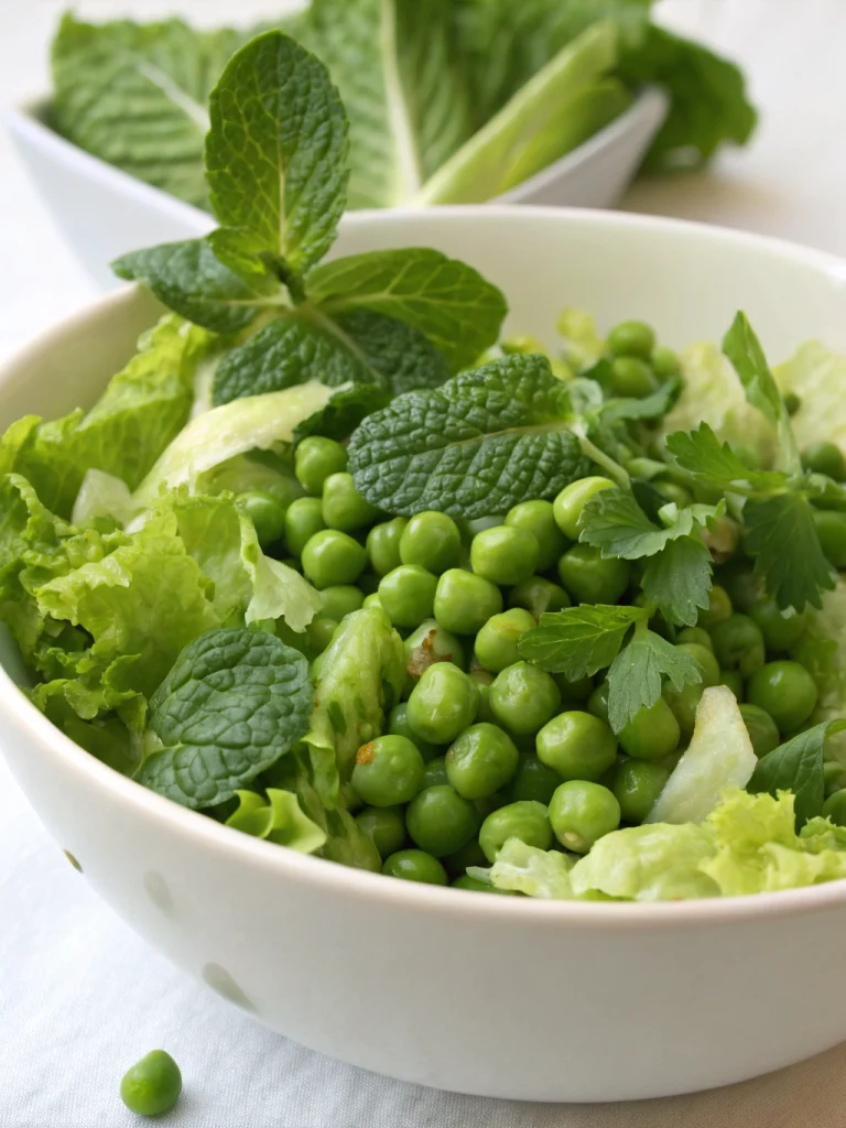 salade petits pois menthe