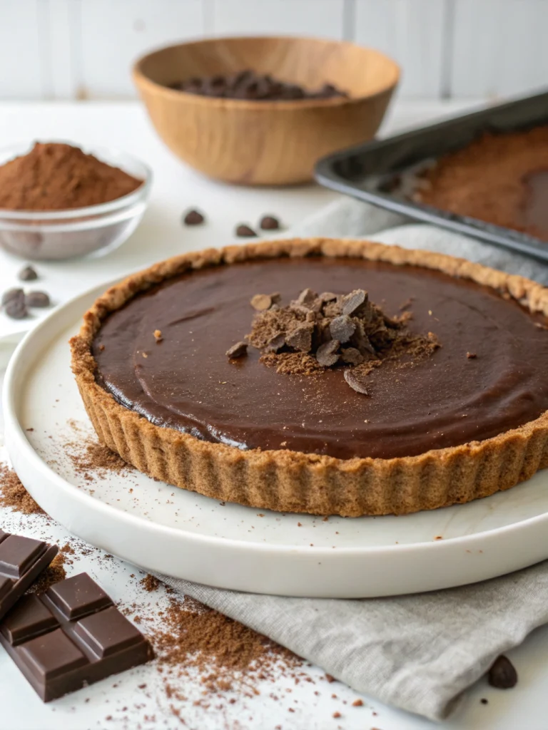 tarte au chocolat sans cuisson