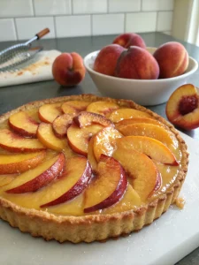 tarte aux pêches