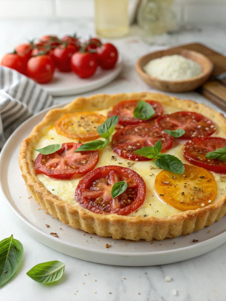 tarte chèvre tomates