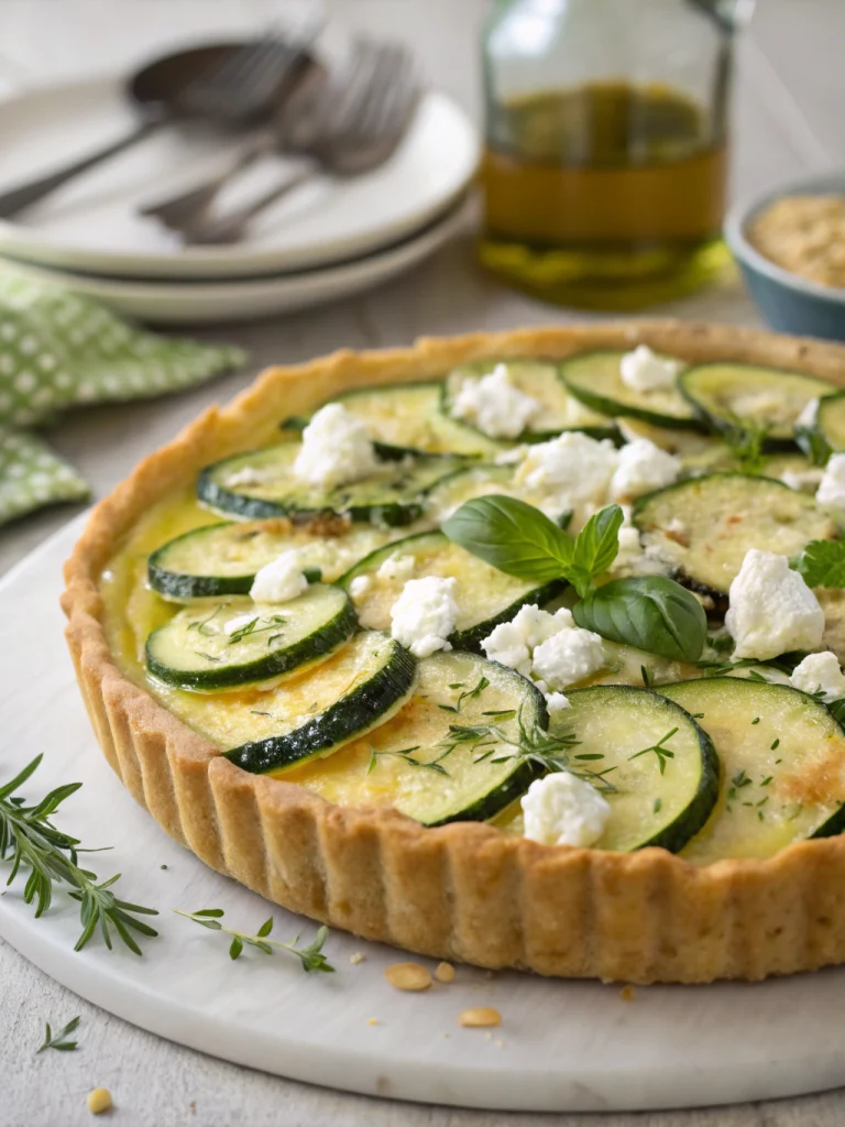 tarte courgette feta