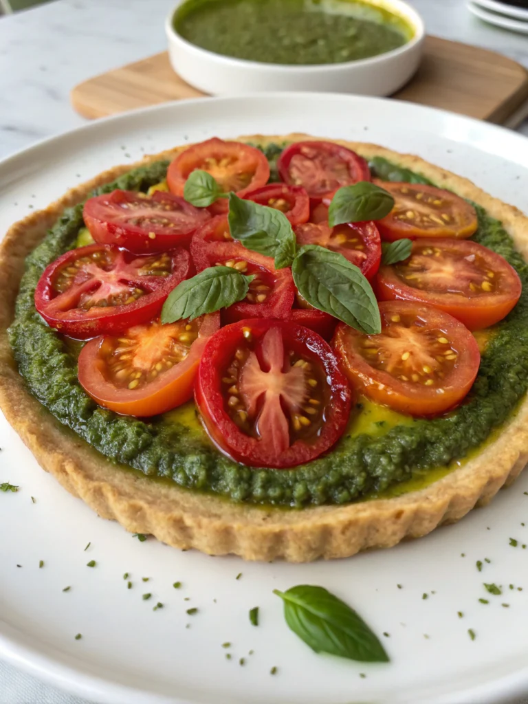 tarte pesto tomates