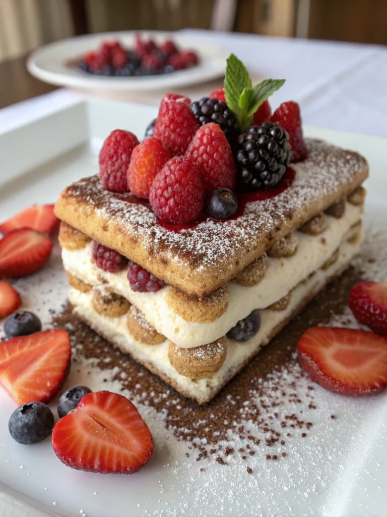 tiramisu fruits rouges