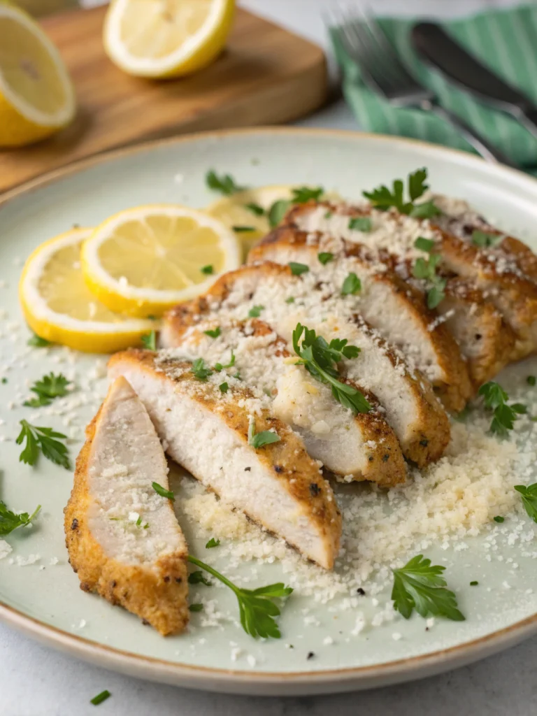 Aiguillettes de poulet au parmesan