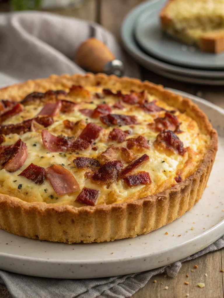 Cake salé lardons et fromage