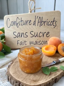 Confiture d'abricots sans sucre fait maison