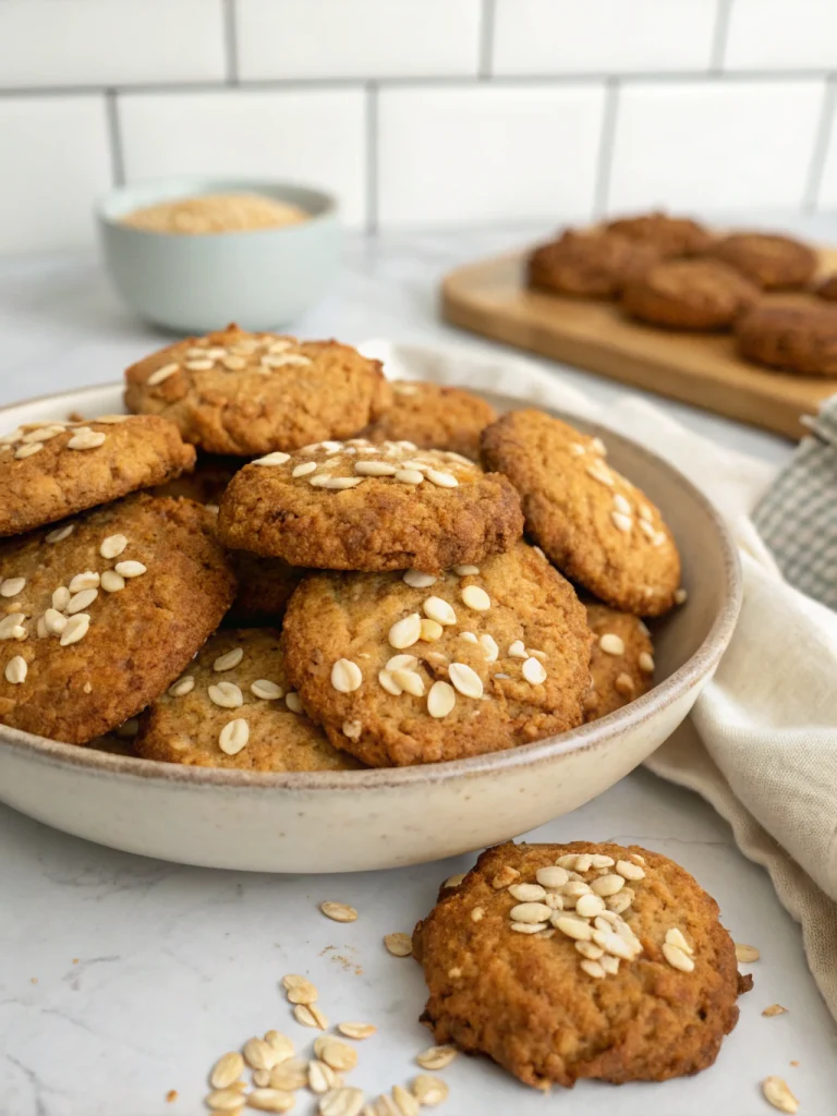 Cookies flocons d’avoine sans farine