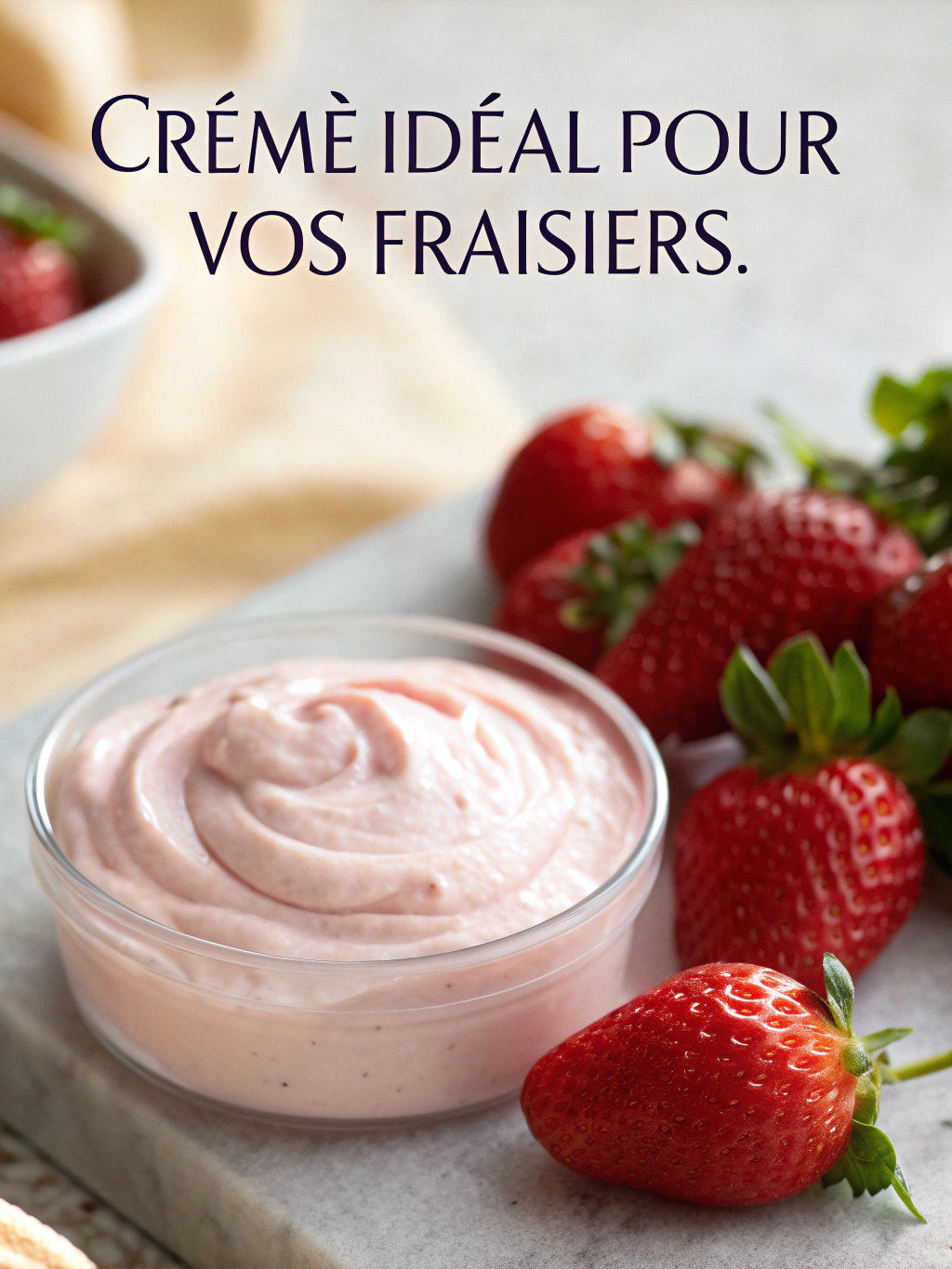 préparation de la crème