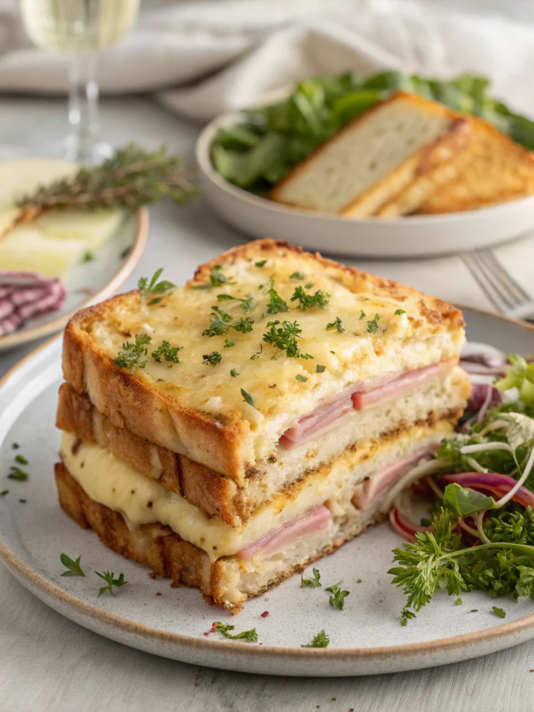 Croque cake jambon & fromage