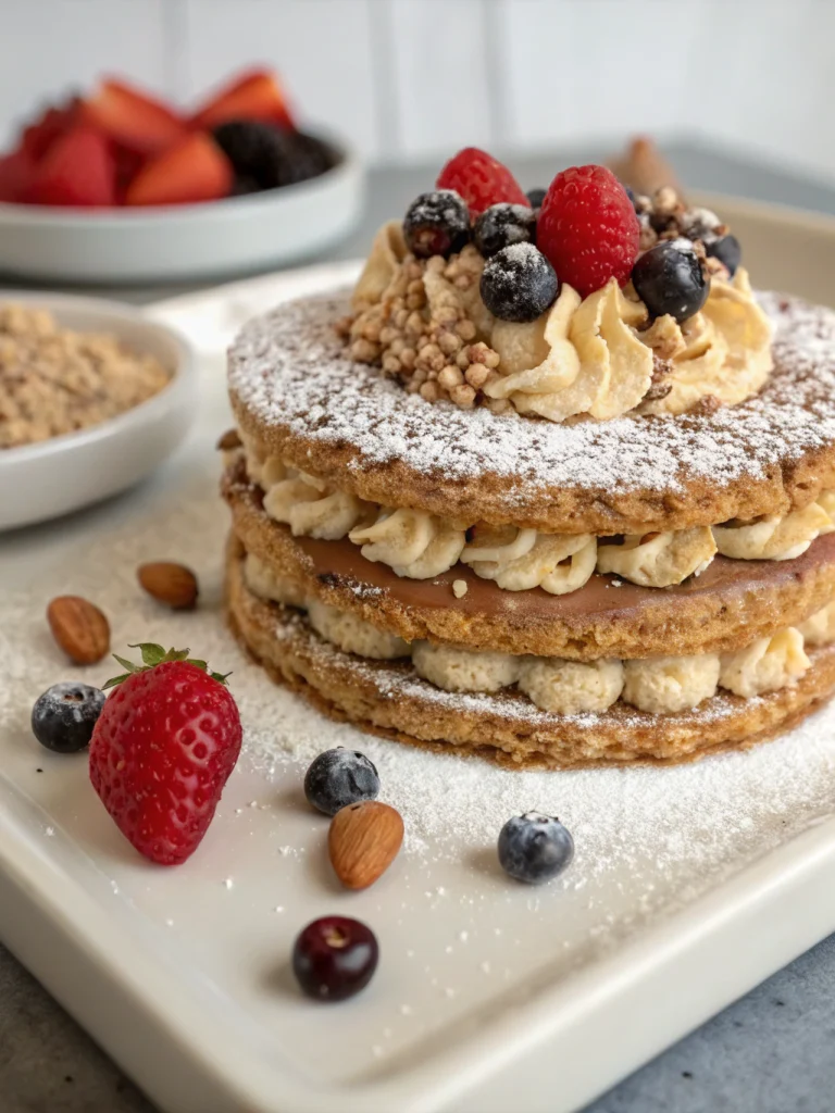 Dacquoise pralinée croustillante