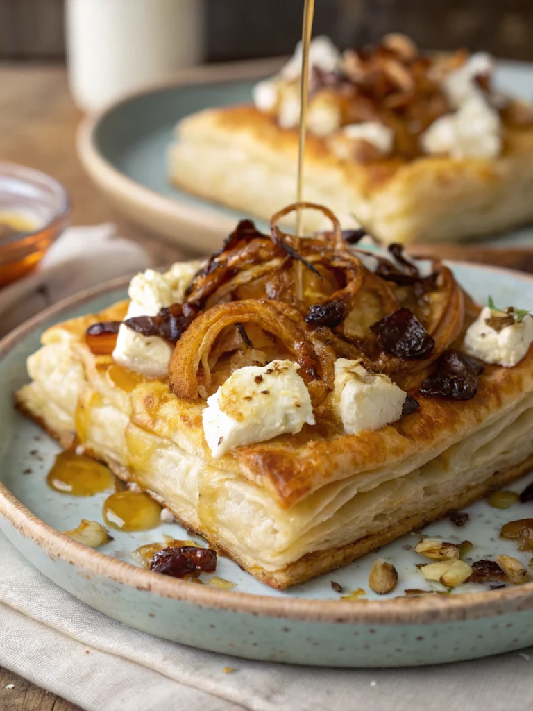 Feuilletés Chèvre Miel & Oignons Caramélisés