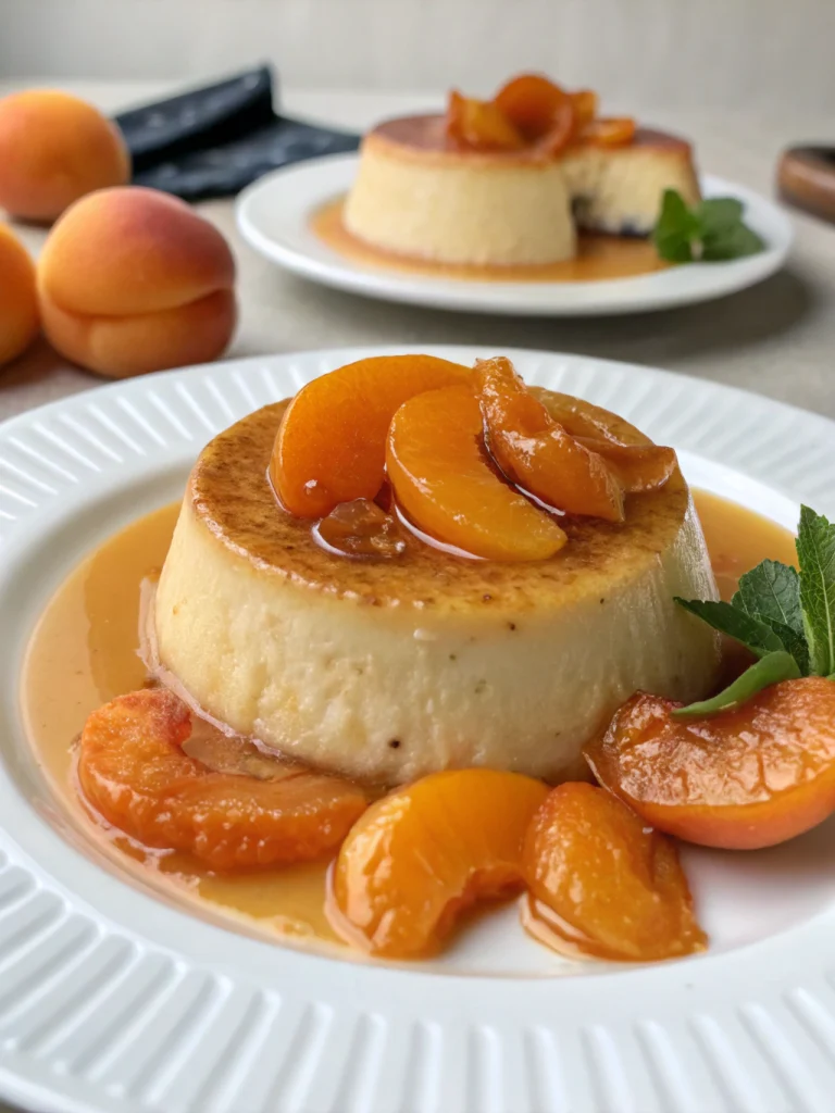 Flan aux abricots