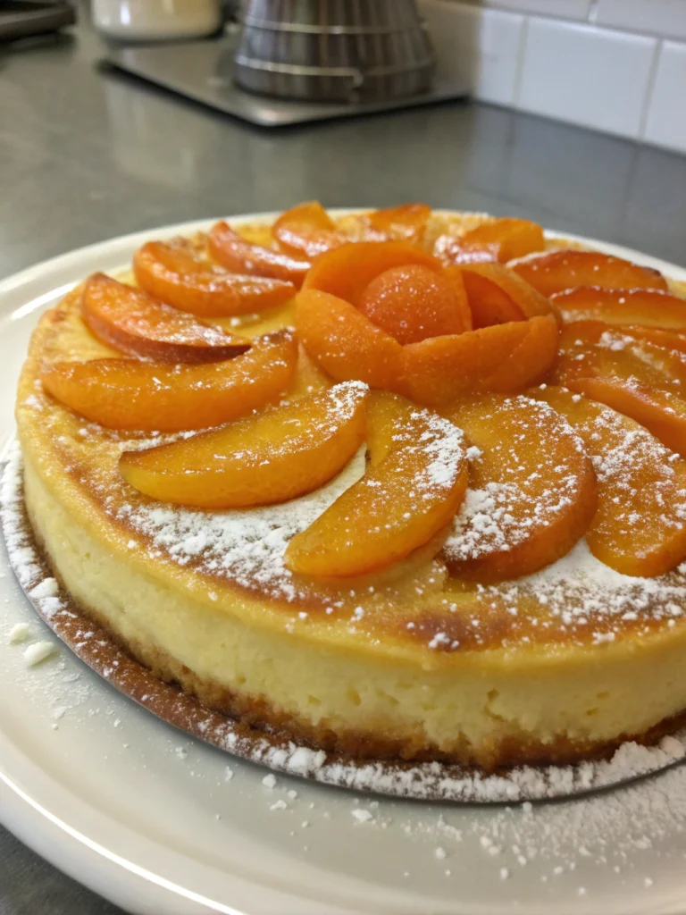 Flan aux abricots
