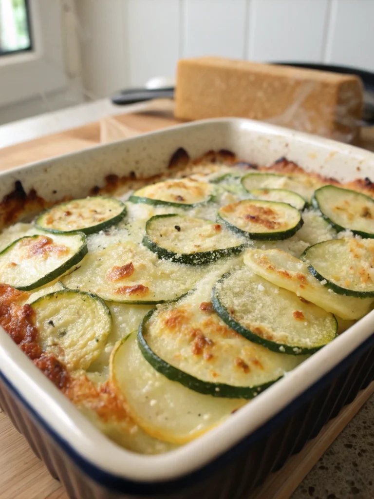 Gratin Fondant de Courgettes & Pommes de Terre au Parmesan