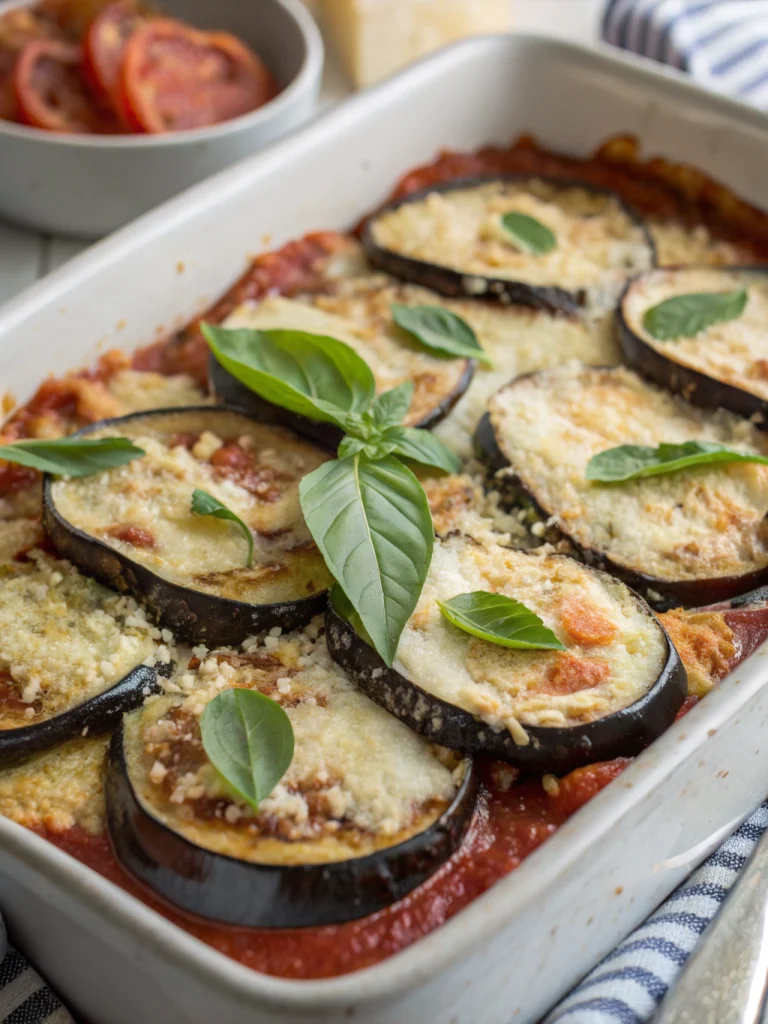 Gratin d'aubergines façon parmigiana