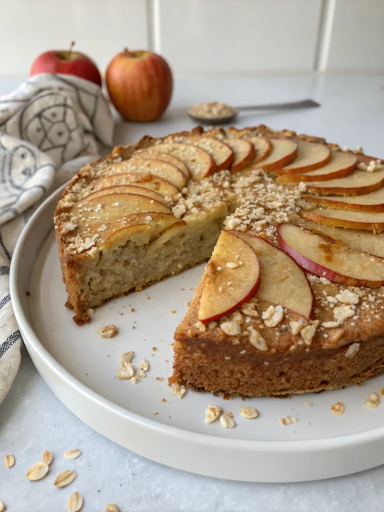 Gâteau aux flocons d'avoine et pommes