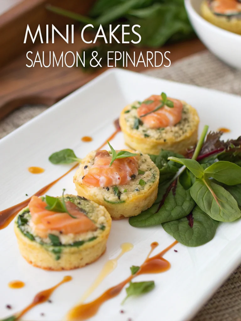 Mini Cakes Saumon & Épinards