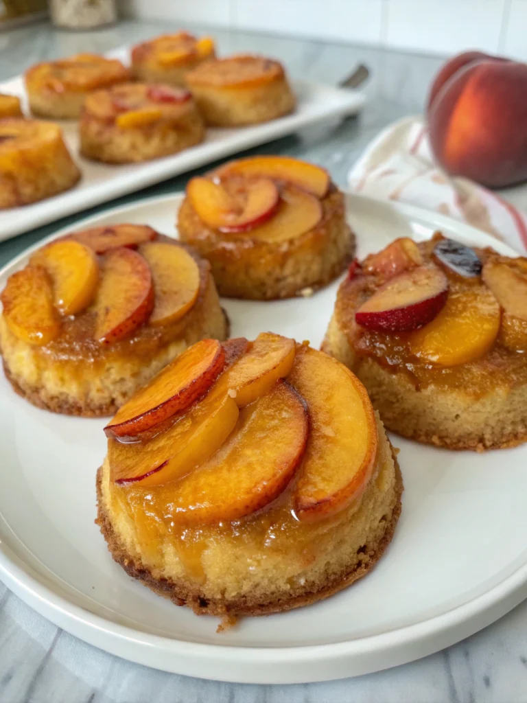 Mini Gâteaux Renversés à la Pêche