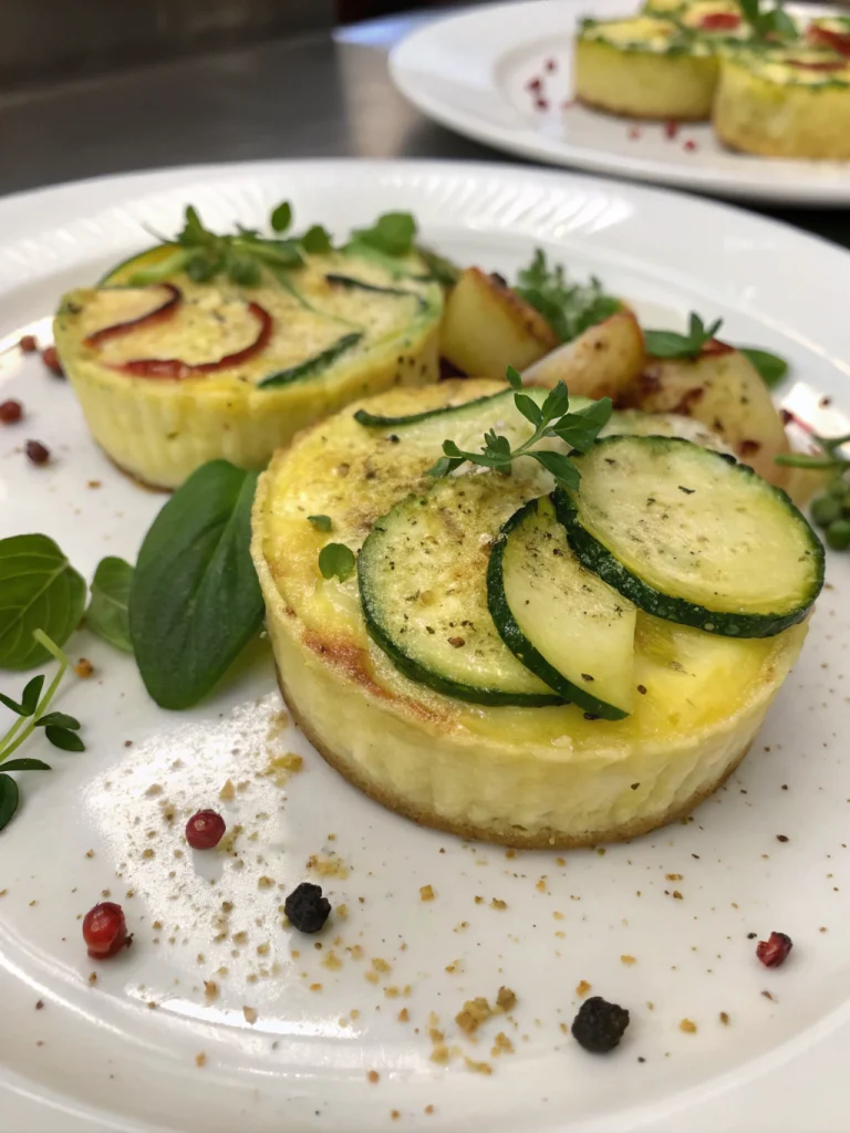 Petits flans courgette pomme de terre
