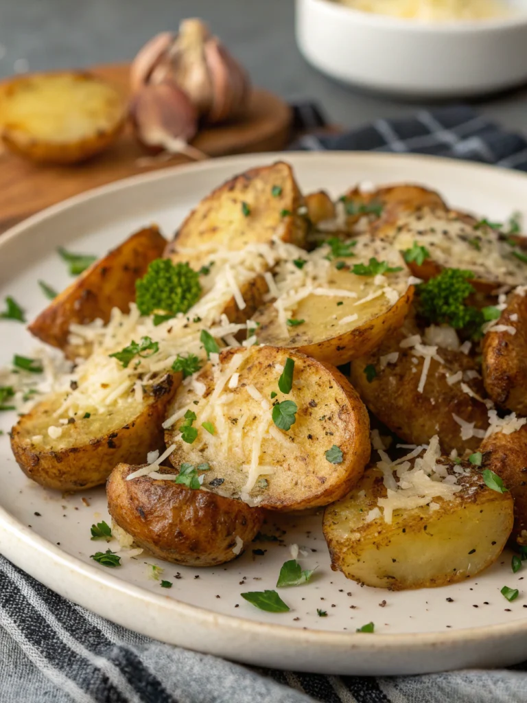 Pommes de terre ail parmesan