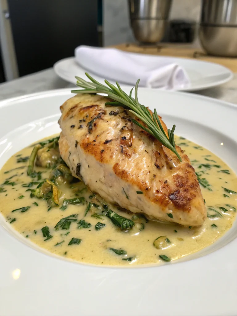 Poulet Crémeux à l'Estragon