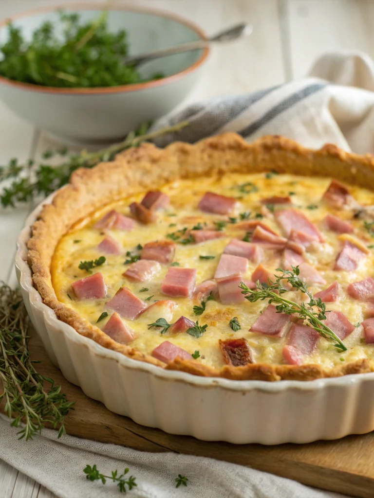 Quiche aux Dés de Jambon