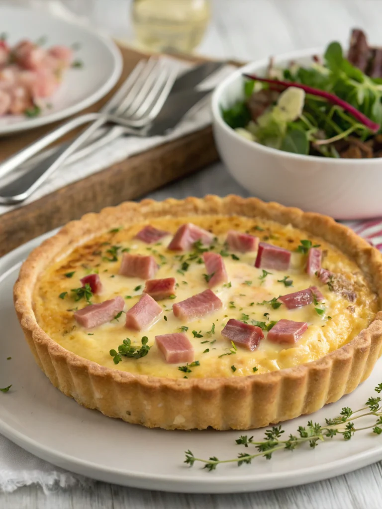 Quiche aux Dés de Jambon