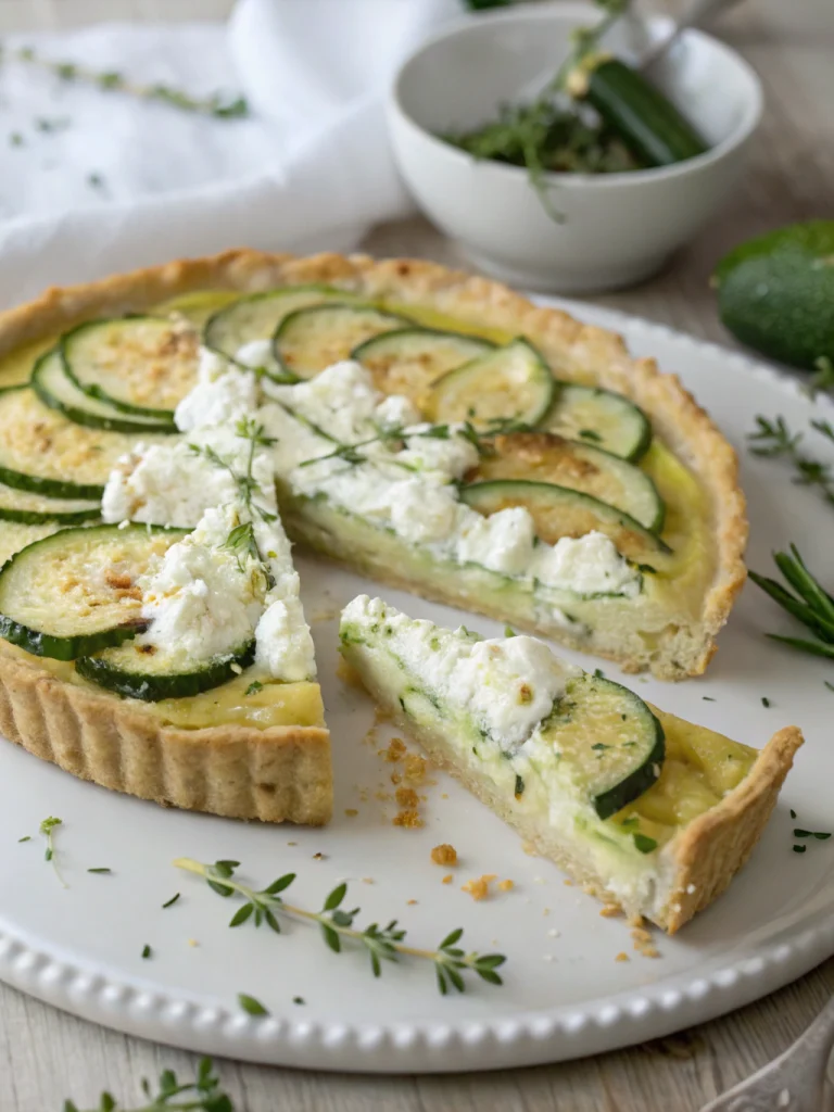 Quiche légère courgettes chèvre