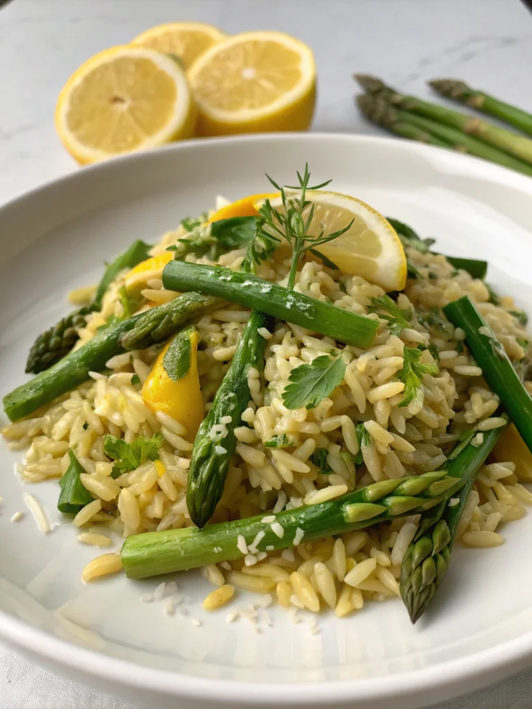 Salade d'Orzo au Citron et Asperges