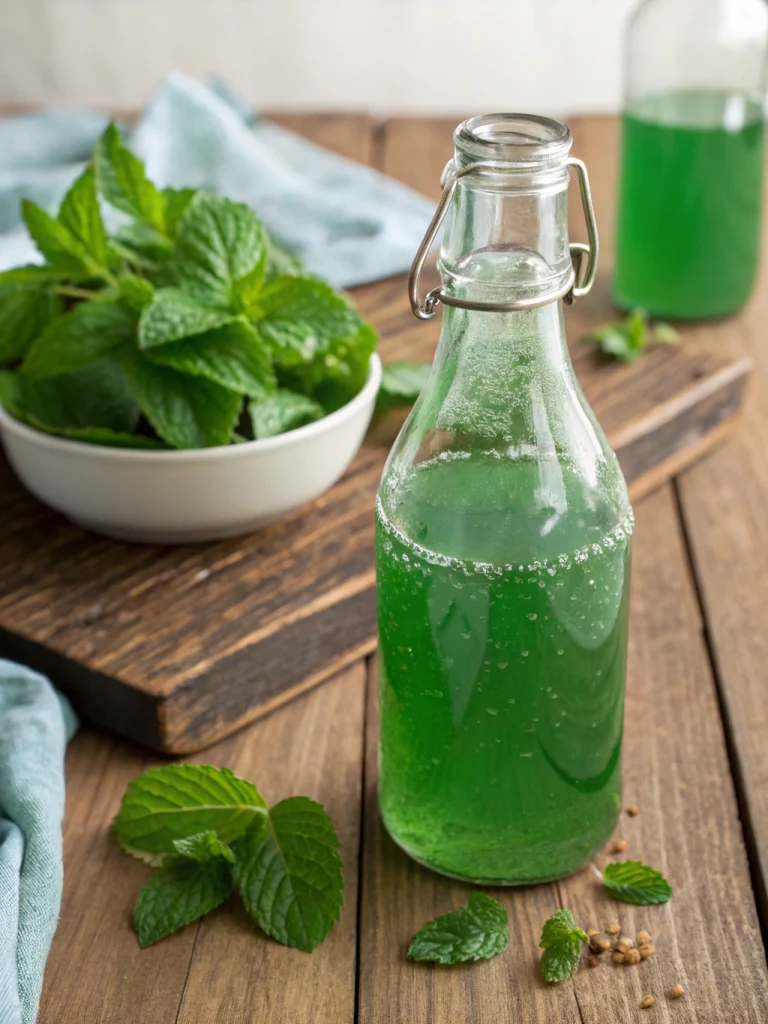 Sirop de menthe fait maison