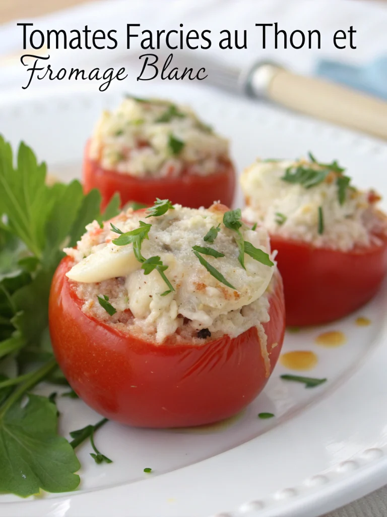 Tomates Farcies au Thon et Fromage Blanc