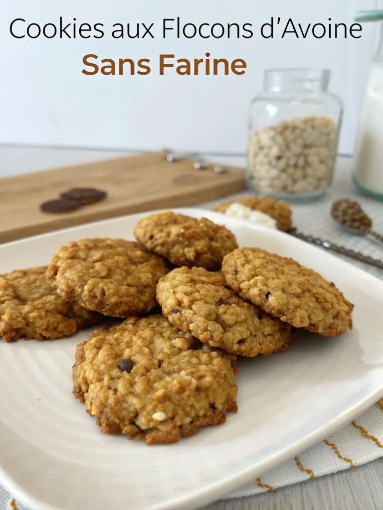 Cookies aux flocons d'avoine sans farine