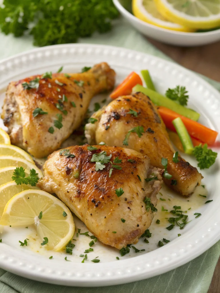 Cuisses de poulet citronnées aux herbes de Provence