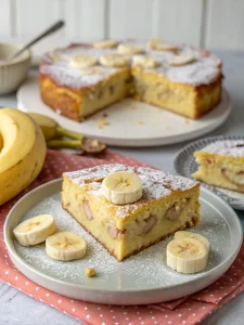 Gâteau magique minceur à la banane