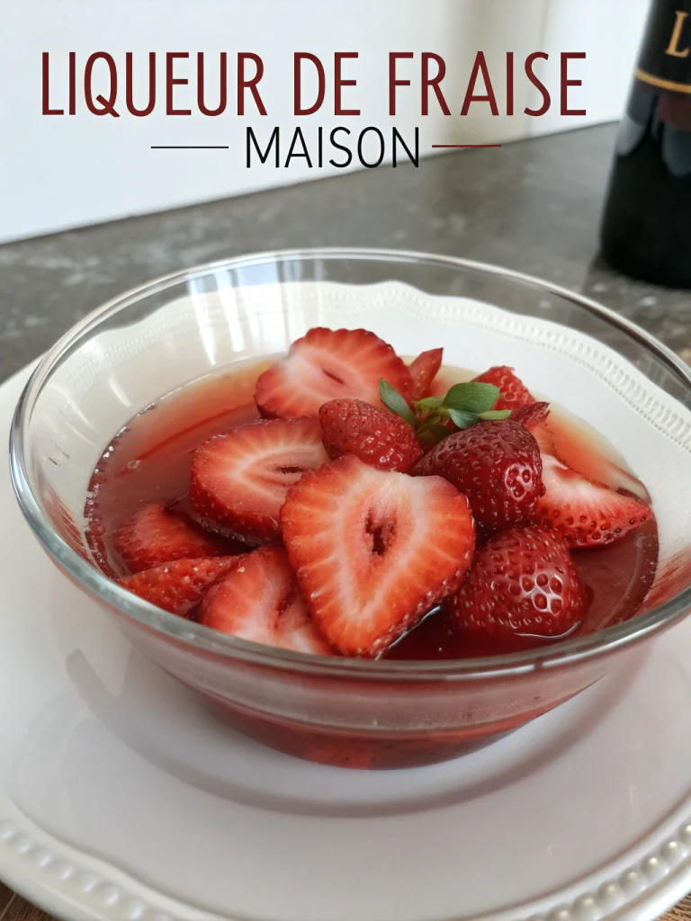 Liqueur de Fraise Maison