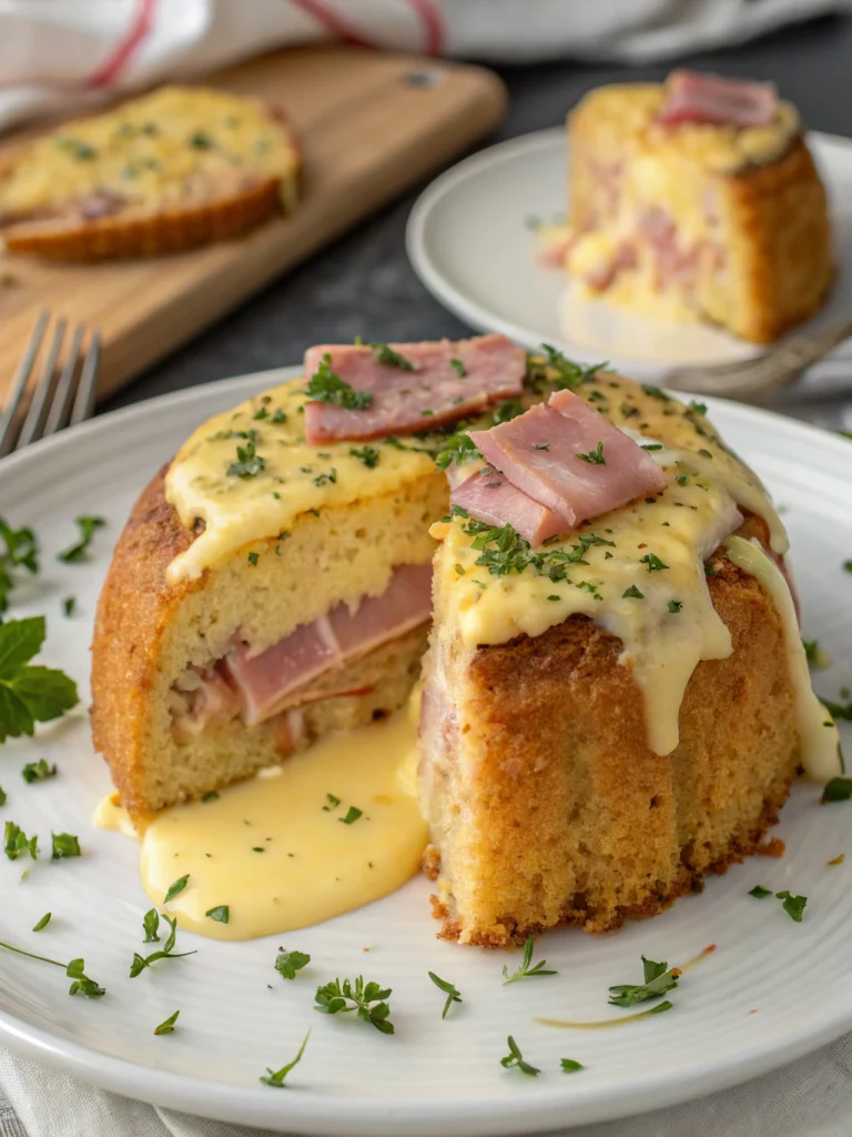Moelleux à la Moutarde Jambon et Fromage