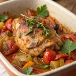Poulet mijoté à la provençale 1