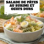 Salade de Pâtes au Surimi et Oeufs Durs pinterest