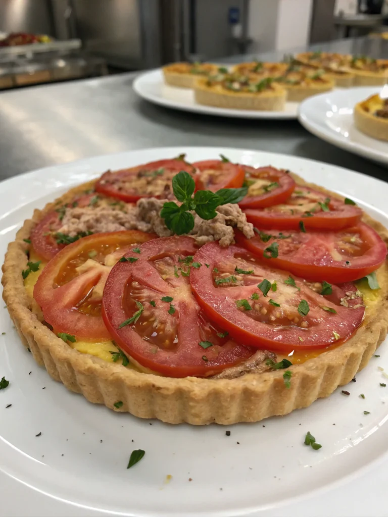 Tarte au Thon Tomate et Moutarde