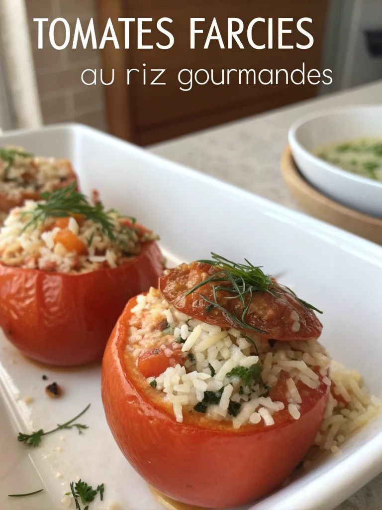Tomates farcies au riz gourmandes