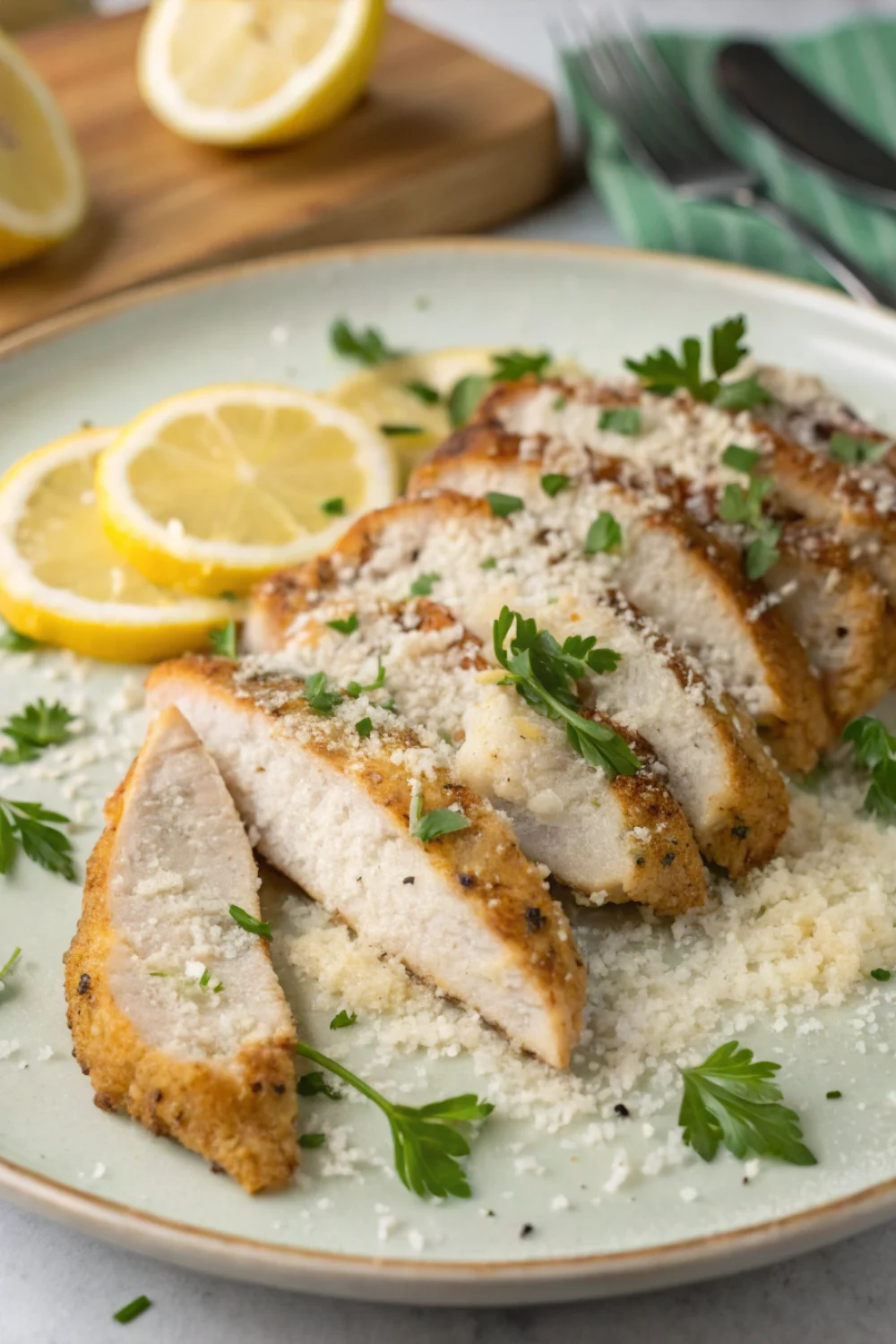 Aiguillettes de poulet au parmesan
