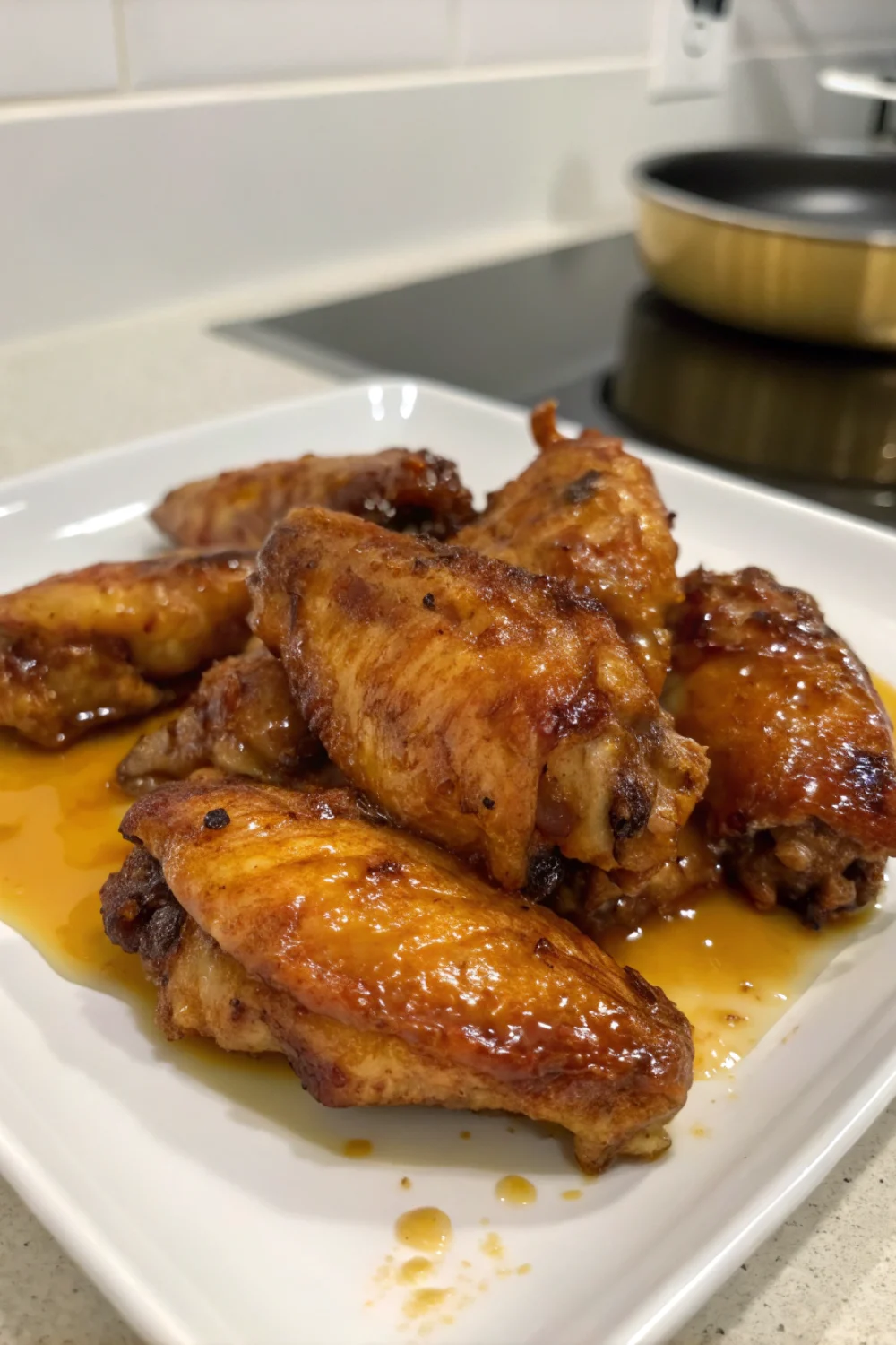 Ailes de poulet caramélisées au miel