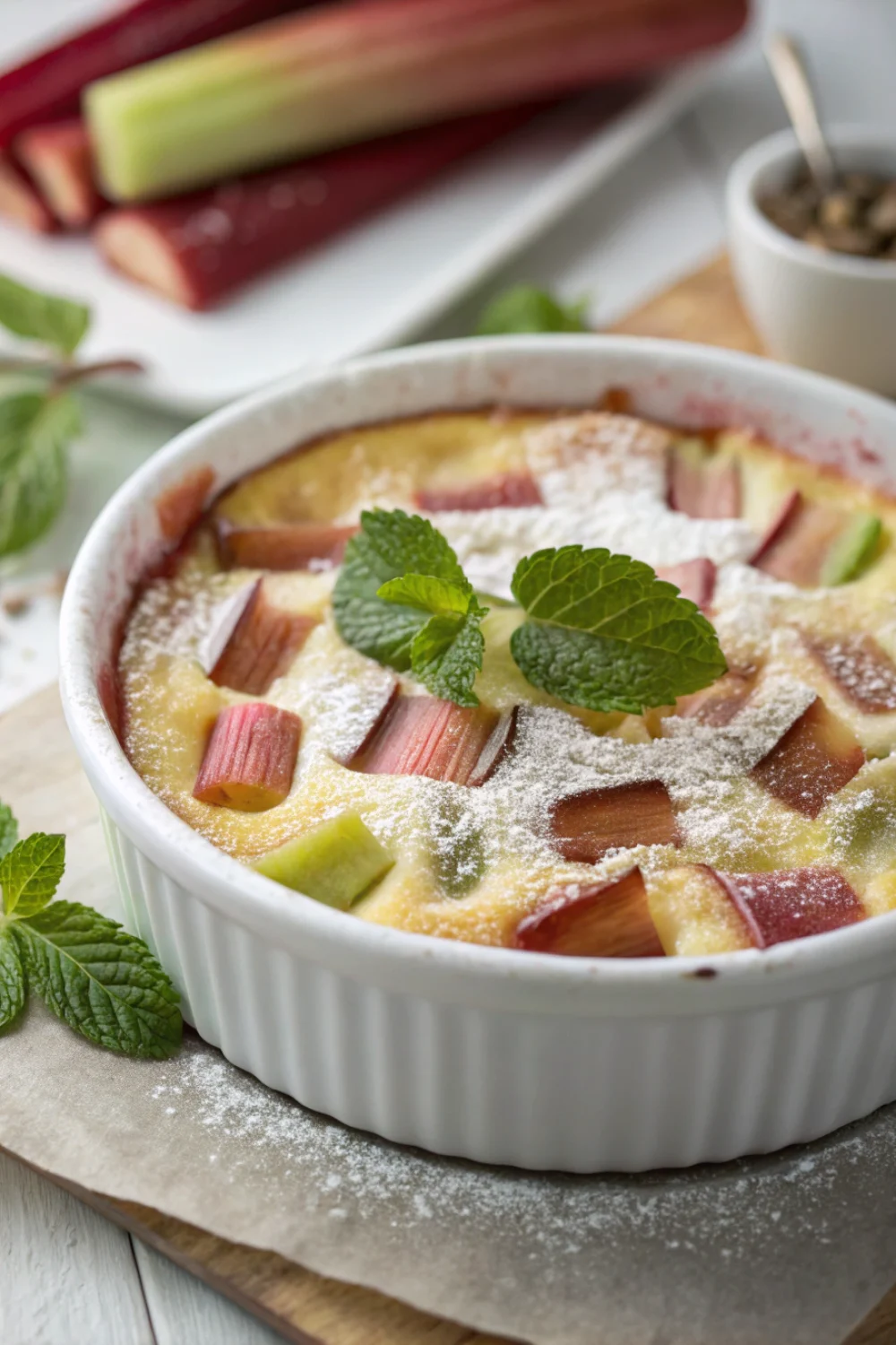 Clafoutis à la rhubarbe