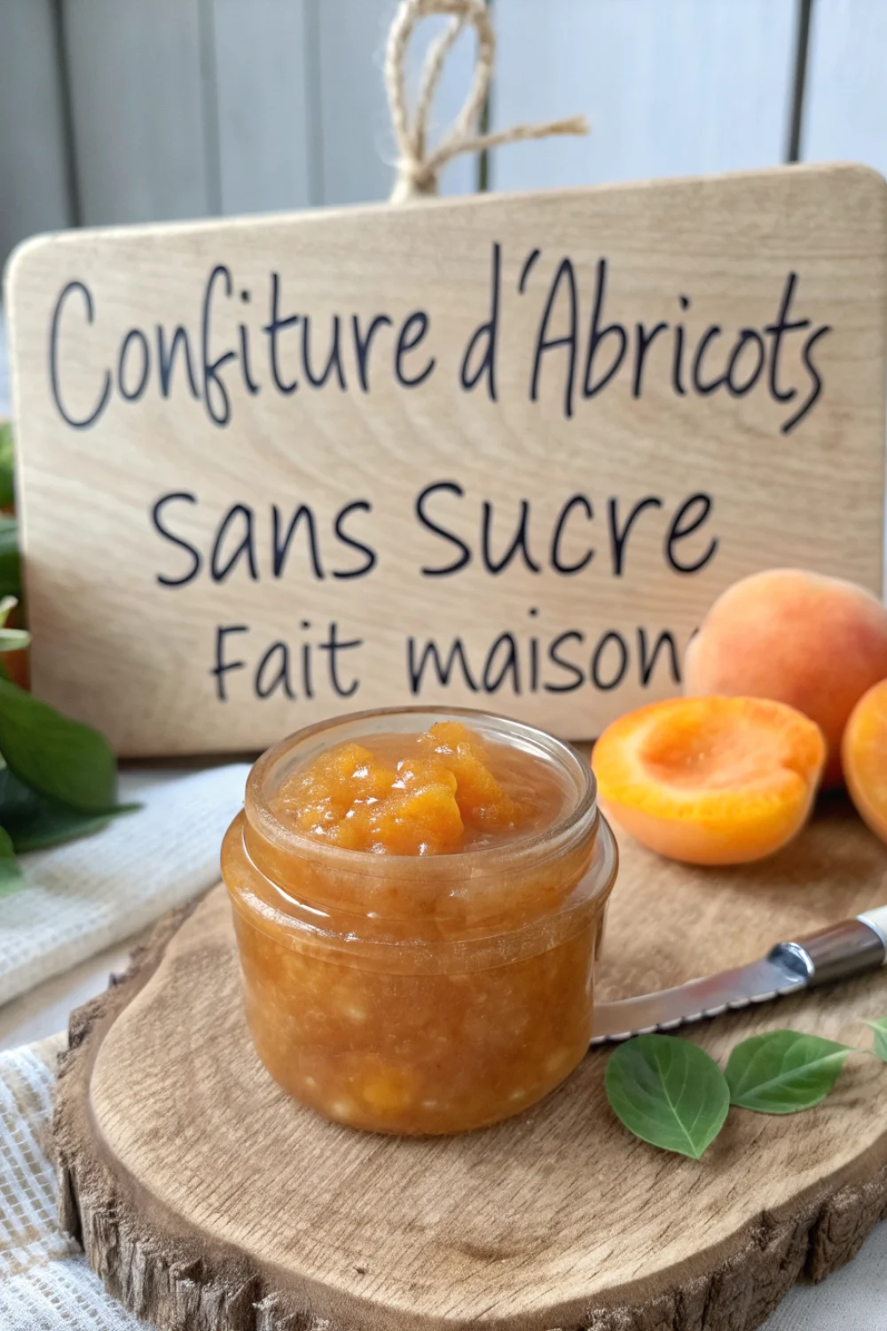 Confiture d'abricots sans sucre fait maison